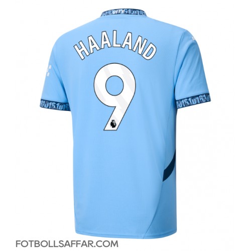 Manchester City Erling Haaland #9 Hemmatröja 2024-25 Kortärmad